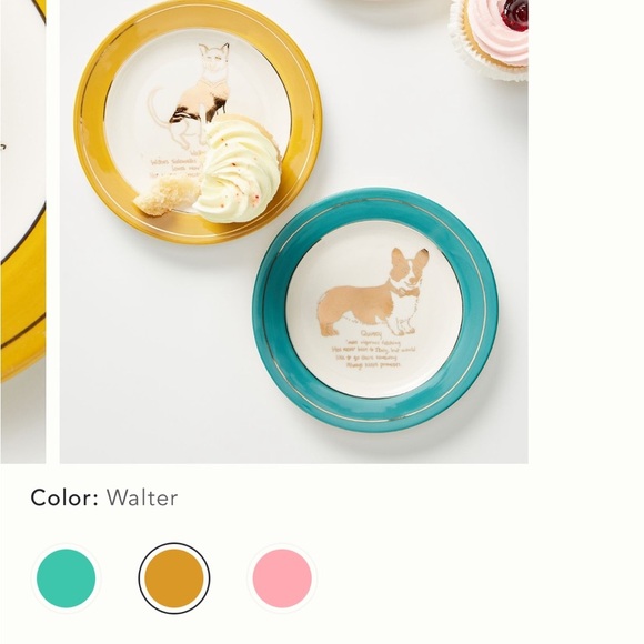 Dog Biography Walter Canape Plates set of 4 - Picture 7 of 16